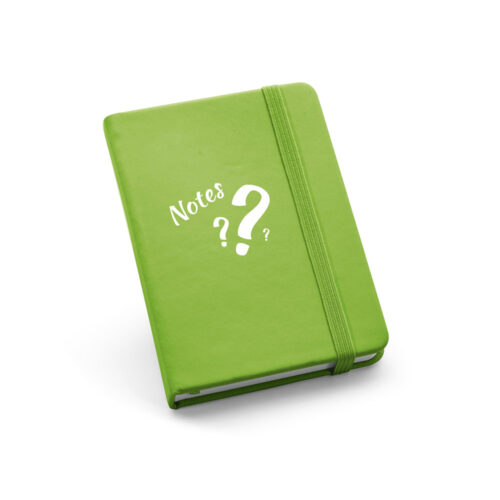 quaderno personalizzato tascabile verde chiaro