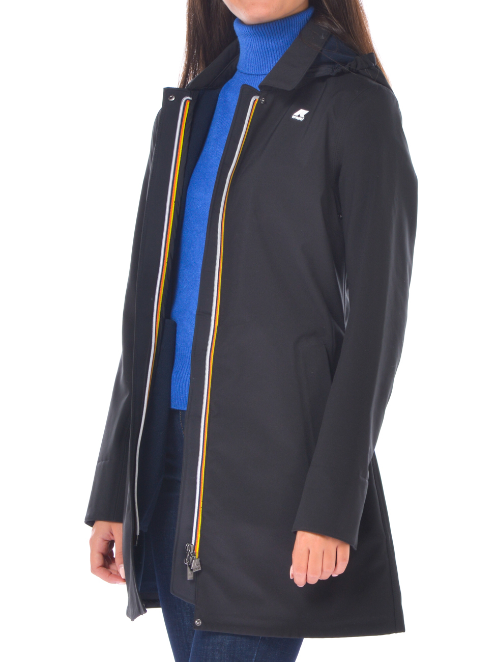 Impermeabile da donna K Way con collo e cappuccio - K41128W-1
